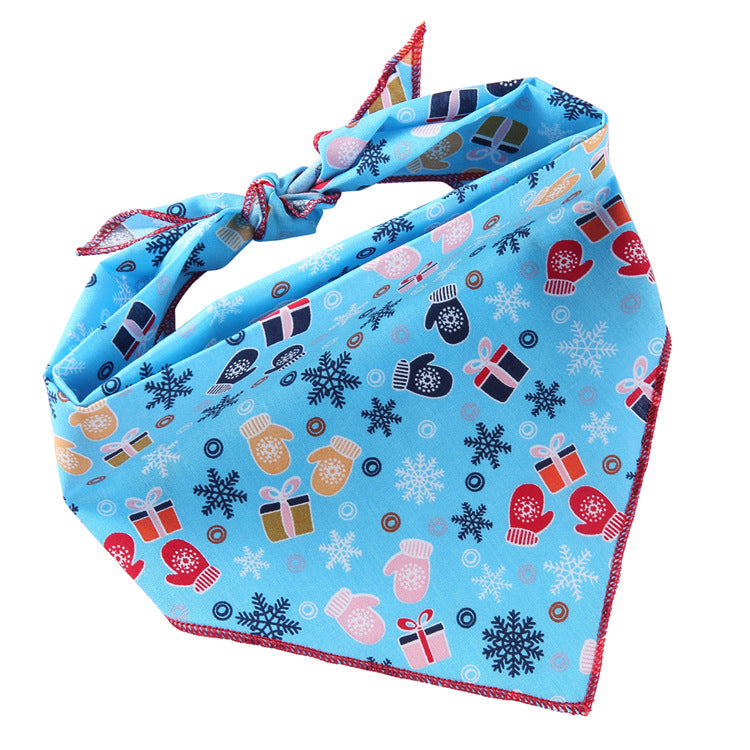 Adjustable Dog Bandana Cotton Pet Neckerchief Cat Triangle Scarf Soft Saliva Towel Small Medium Large Dog Accessories - Pets Crazy Shops