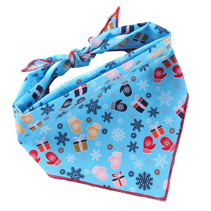 Adjustable Dog Bandana Cotton Pet Neckerchief Cat Triangle Scarf Soft Saliva Towel Small Medium Large Dog Accessories - Pets Crazy Shops