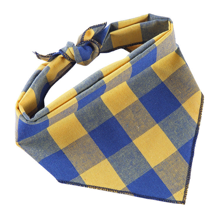 Adjustable Dog Bandana Cotton Pet Neckerchief Cat Triangle Scarf Soft Saliva Towel Small Medium Large Dog Accessories - Pets Crazy Shops