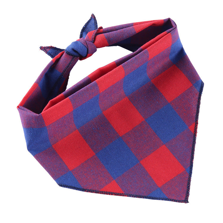 Adjustable Dog Bandana Cotton Pet Neckerchief Cat Triangle Scarf Soft Saliva Towel Small Medium Large Dog Accessories - Pets Crazy Shops