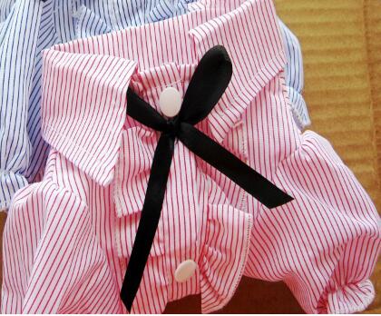 Bubble Sleeve Bow Tie Pet Shirt Pet Clothes Dog Clothes Lovers Pet Shirt Pet Wholesale - Pets Crazy Shops