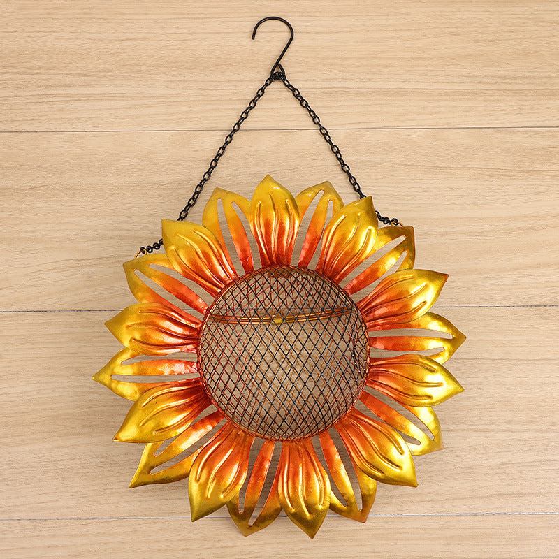 Wrought Iron Metal Flower-Shaped Bird Feeder - Pets Crazy Shops