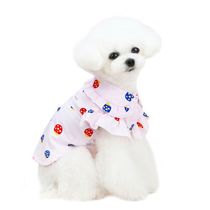 Pet Clothes Puppy Clothes Thin Pet Clothes Teddy Dog Cat Clothes Spring - Pets Crazy Shops