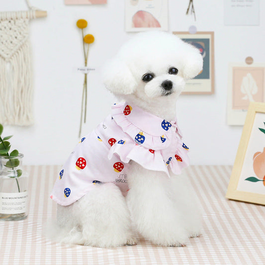Pet Clothes Puppy Clothes Thin Pet Clothes Teddy Dog Cat Clothes Spring  -  - Pets Crazy Shops -