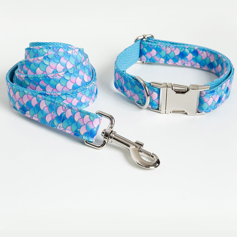 Mermaid Pet Collar Leash Dog Leash - Pets Crazy Shops