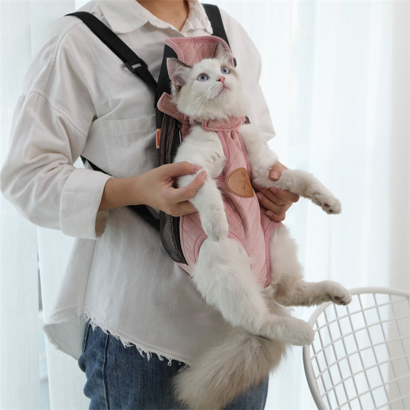 Portable cat backpack for spring outing - Pets Crazy Shops