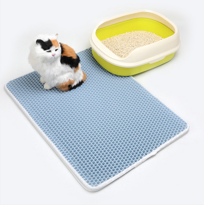 Pet Cat Litter Mat Pet Supplies EVA Double Cat Litter Mat - Pets Crazy Shops
