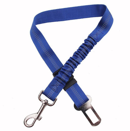 Adjustable Dog Seat Belt Dog Car Seatbelt Harness Leads Elastic Reflective Safety Rope - Pets Crazy Shops