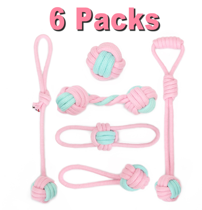 Cotton Rope Dog Chew Toy Pet Small Dog Toy Teeth Clean - Pets Crazy Shops
