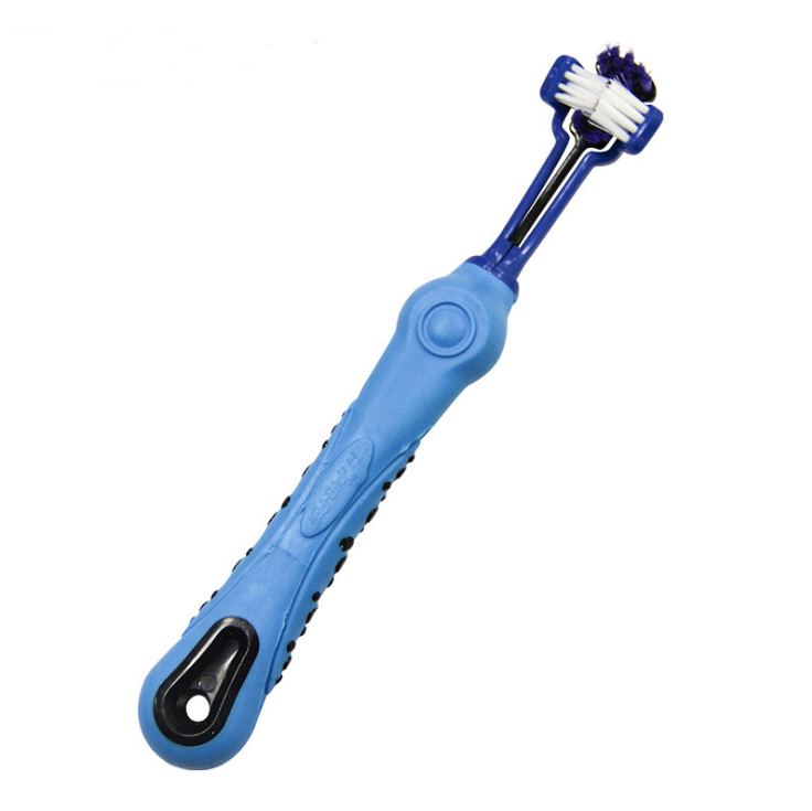 Three Sided Pet Toothbrush Dog Brush Bad Breath Tartar Teeth Care - Pets Crazy Shops