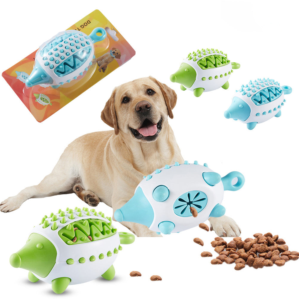 Phedgehog Shape Dog Toy Leaking Food Toys For Small Large Dogs Cat Chewing Toys Pet Tooth Cleaning Indestructible Puppy Toys Ball Molar Tooth Cleaning Stick - Pets Crazy Shops