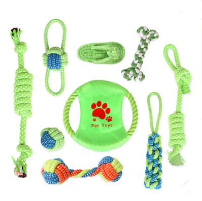 Molar supplies cotton rope toy cat and dog rope knot toy dog bite cleaning tooth toy set - Pets Crazy Shops