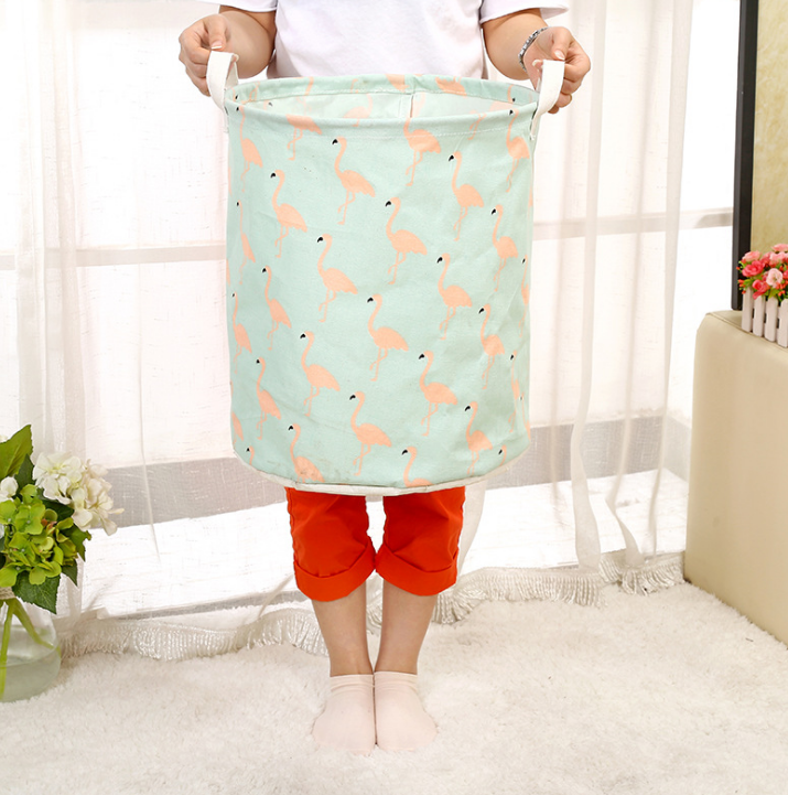 Foldable laundry basket, cotton and linen laundry basket, bathroom, laundry, dirty clothes, dirty clothes, toy storage basket - Pets Crazy Shops