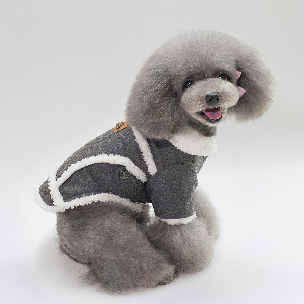 Dog Clothes Winter Pet Dog French Bulldog Jacket Thick Warm Dog Coat - Pets Crazy Shops