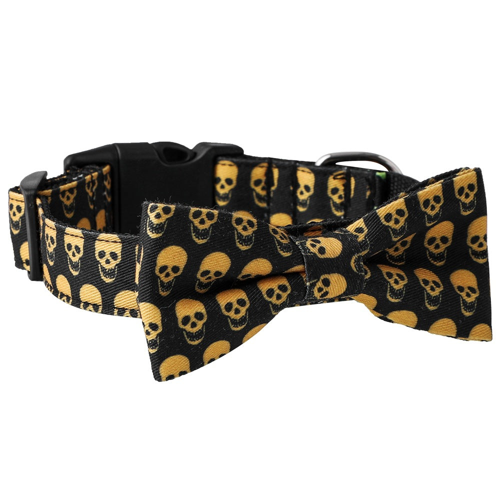 Skull Bat Accessories Pet Leash Collar - Pets Crazy Shops