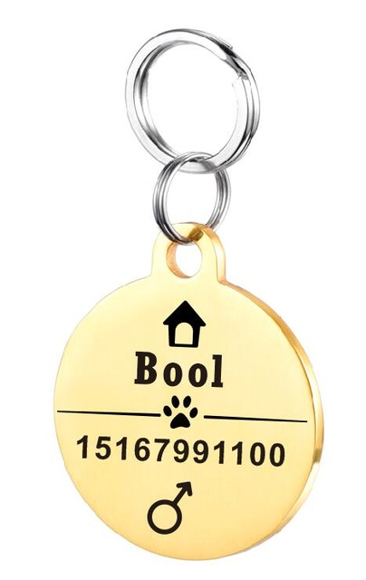 Personalized Dog ID Tag Stainless Steel Pet ID Tag - Pets Crazy Shops