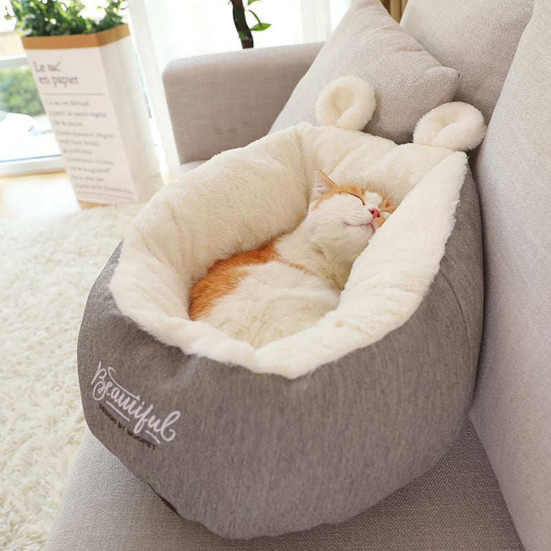 Pet Dog Bed Warming Soft Sleeping Bag Cushion Puppy Kennel - Pets Crazy Shops