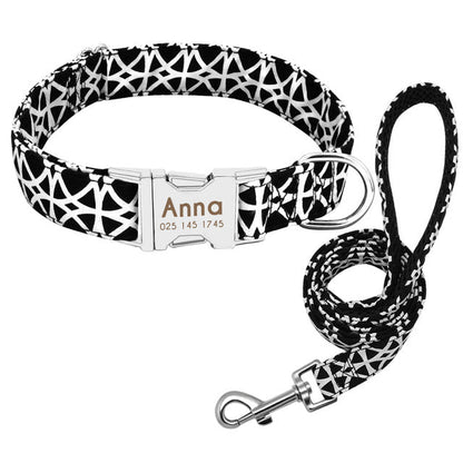 Pet Dog Name Collar Custom Large Dog Collar Lettering Tag - Pets Crazy Shops