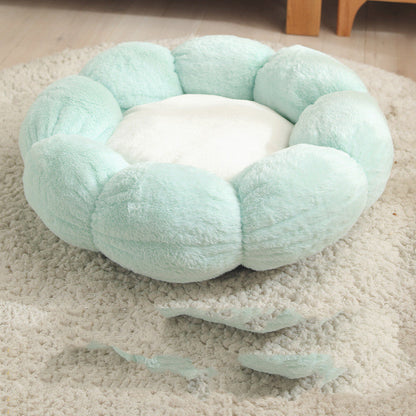 Pet Bed Mat New Pet Soft Dog Cat Blanket  Flower Shaped Doghouse - Pets Crazy Shops