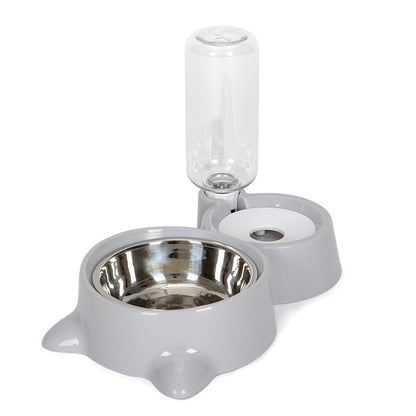 Automatic Cat Dog Water Dispenser with Bowl Nonelectric - Pets Crazy Shops