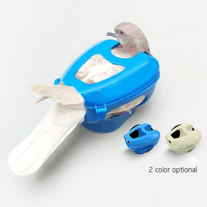 Plastic Racing Pigeon Holder Easy Bird Fixed Frame Rack Medicine Feeder Light Blue - Pets Crazy Shops