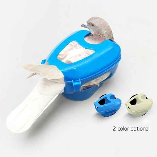 Plastic Racing Pigeon Holder Easy Bird Fixed Frame Rack Medicine Feeder Light Blue  -  - Pets Crazy Shops -