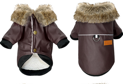 Dog clothes leather jacket - Pets Crazy Shops