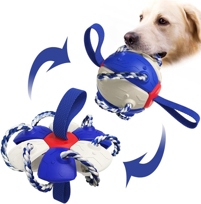 Interactive Dog Football Soccer Ball With Tabs Inflated Training Toy Outdoor Border Collie Balls Pet Products - Pets Crazy Shops