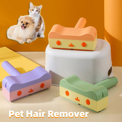New Pet Hair Roller Remover Lint Brush 2-Way Dog Cat Comb Tool Convenient Cleaning Dog Cat Fur Brush Base Home Furniture Sofa - Pets Crazy Shops