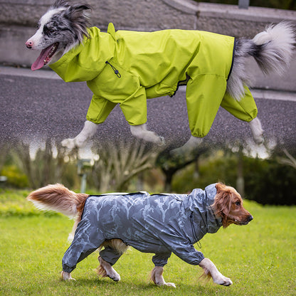 Raincoat Outdoor Waterproof Reflective Coat For Large Dogs And Pets - Pets Crazy Shops