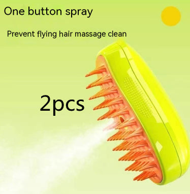 3 In 1 Cat Steam Brush Steamy Dog Brush Electric Spray Cat Hair Brushes For Massage Pet Grooming Comb Hair Removal Combs - Pets Crazy Shops