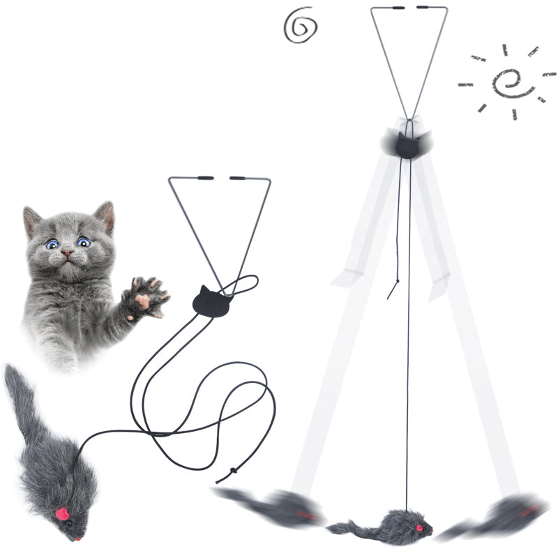 Pet Telescopic Hanging Door Small Mouse Pets Cat Toy - Pets Crazy Shops