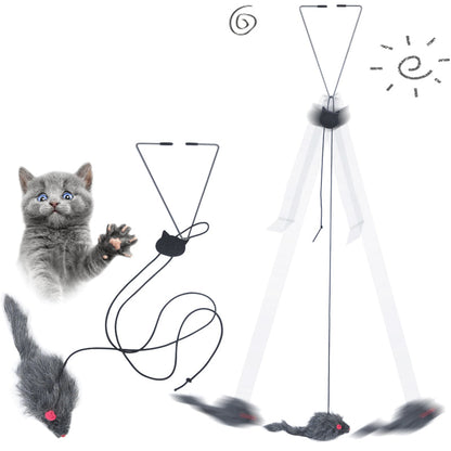 Pet Telescopic Hanging Door Small Mouse Pets Cat Toy - Pets Crazy Shops