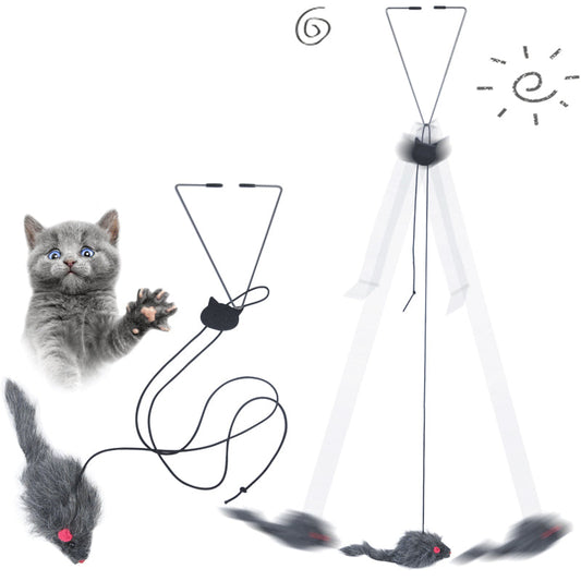 Pet Telescopic Hanging Door Small Mouse Pets Cat Toy - Pets Crazy Shops