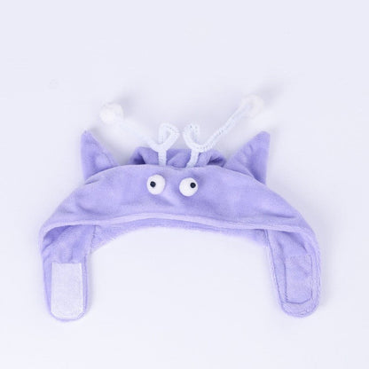 New Head Wearing Feather Funny Cat Stick Funny Cat Toy Stick Gray Big Eye Pet Toys Pet Products - Pets Crazy Shops
