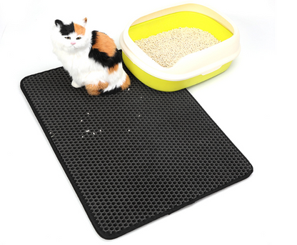 Pet Cat Litter Mat Pet Supplies EVA Double Cat Litter Mat - Pets Crazy Shops