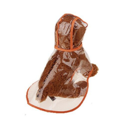 1Pc Transparent Waterproof Dog Clothes Transparent Rain Coat Pet Clothes Puppy Raincoat Hoody Clothing For Dogs - Pets Crazy Shops