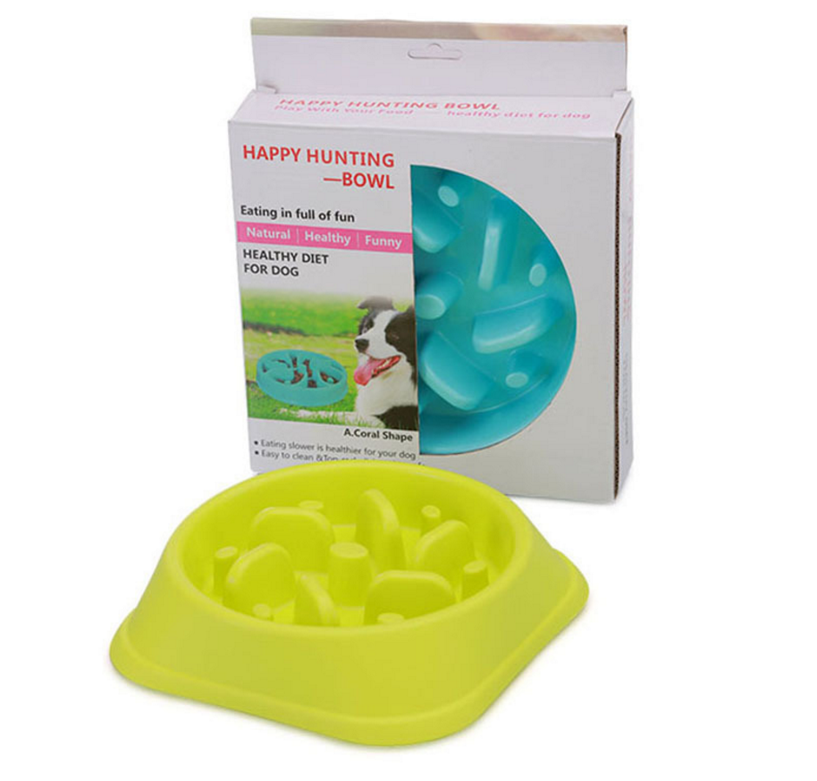 Anti-choke Bowl Plastic Dog Bowl Healthy Feeder - Pets Crazy Shops