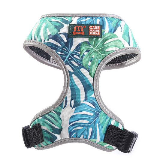 Breathable Double Layer Multicolor Printed Dog Harness - Pets Crazy Shops