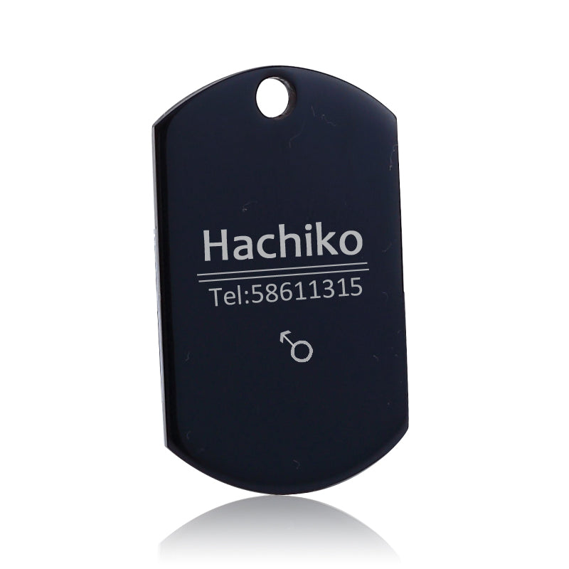 Print on Demand Pet Titanium Steel Tag Engrave Dog Name, Phone Number, Address, Photo - Pets Crazy Shops