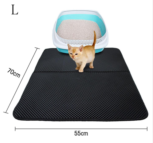 Double Layer Litter Cat Bed Pads Pet Cat Litter Mat Trapping Pets Litter Box Mat Pet Product Bed For Cats House Clean Mat - Pets Crazy Shops