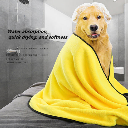Dog Towels For Drying Dogs Drying Towel Dog Bath Towel, Quick-drying Pet Dog And Cat Towels Soft Fiber Towels Robe Super Absorbent Quick Drying Soft Microfiber Pet Towel For Dogs, Cats Yellow - Pets Crazy Shops
