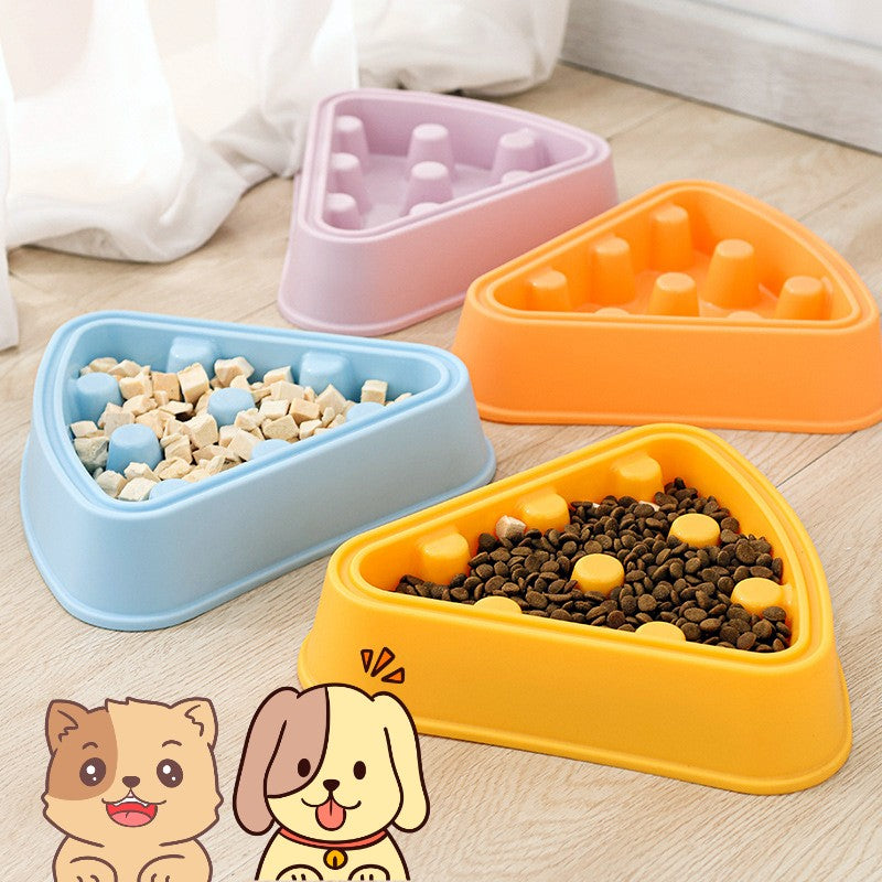 Pet Cat Dog Bowl Cartoon Pizza Single Bowl Slow Food - Pets Crazy Shops