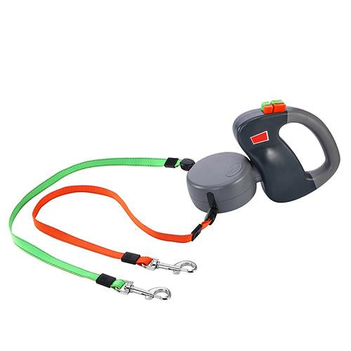 Retractable Dual Pet Dog Walking Leash - Pets Crazy Shops
