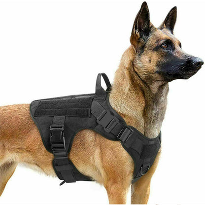 Military Tactical Dog Harness German Shepherd Adjustable Pet Dog Back - Pets Crazy Shops