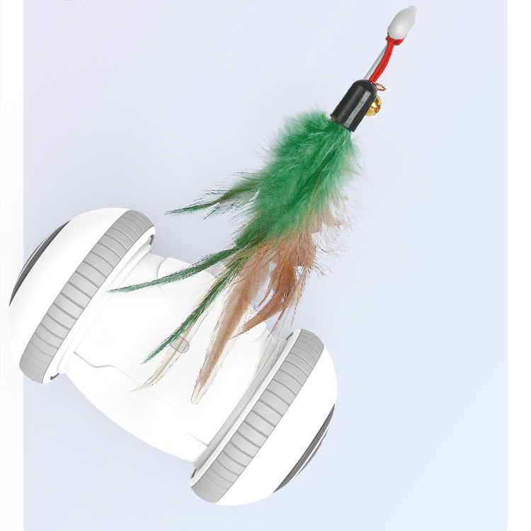 Interactive Cat Toy With Interchangeable Heads  Pet Feather Toys - Pets Crazy Shops