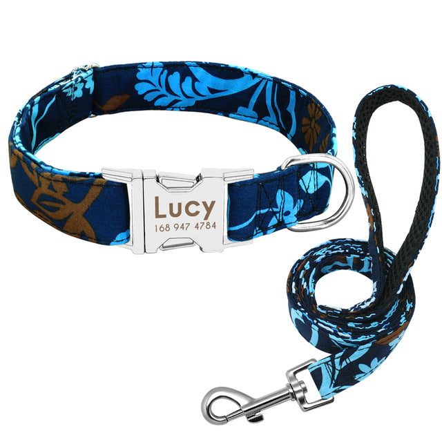 Pet Dog Name Collar Custom Large Dog Collar Lettering Tag - Pets Crazy Shops