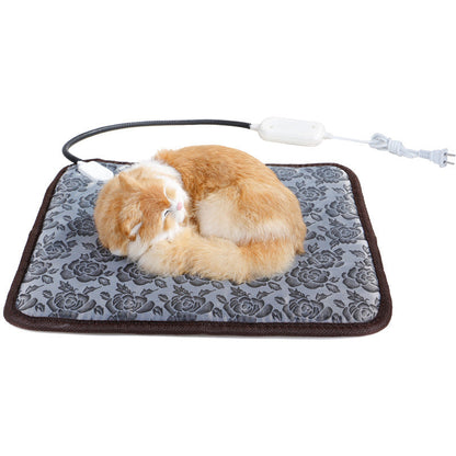 Pet Heating Pad For Dog Cat Heat Mat Indoor Electric Waterproof Dog Heated Pad With Chew Resistant Cord Winter Pet Blanket Warmer - Pets Crazy Shops
