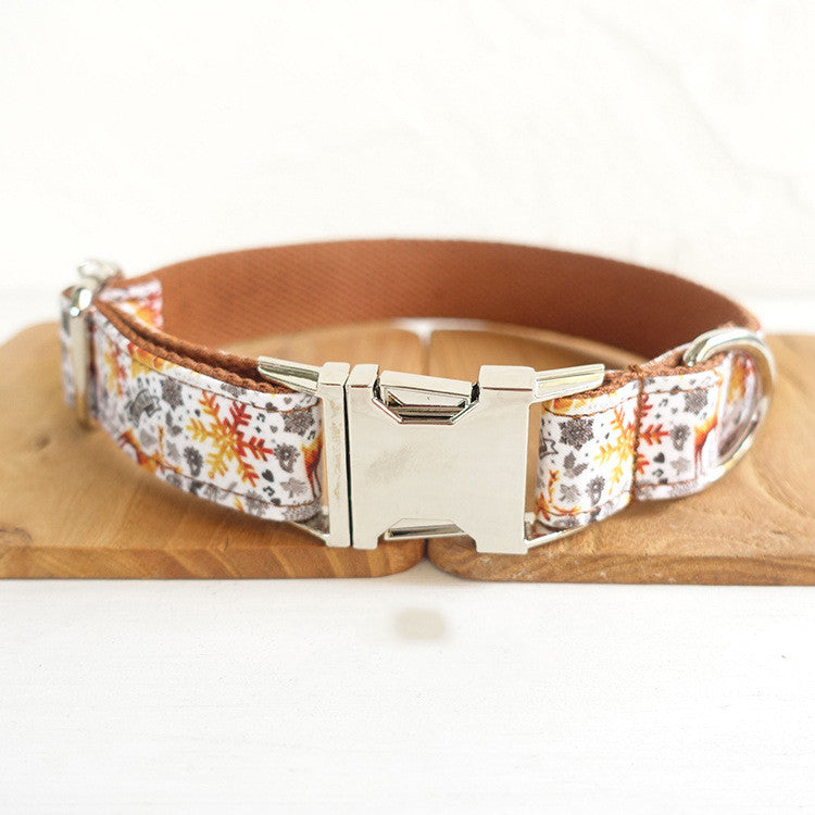 Golden christmas pet collar - Pets Crazy Shops