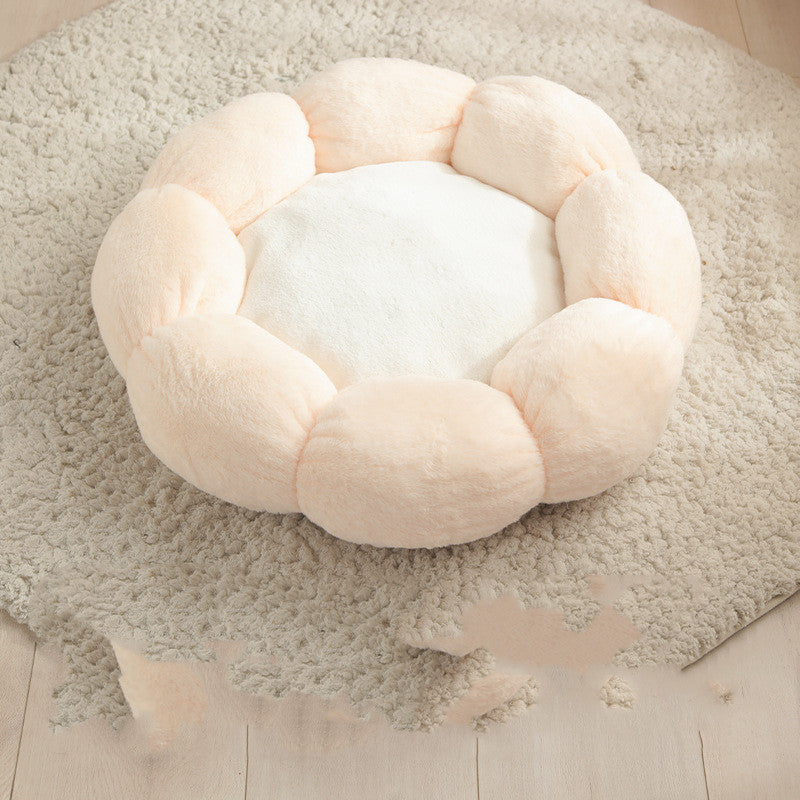 Pet Bed Mat New Pet Soft Dog Cat Blanket  Flower Shaped Doghouse - Pets Crazy Shops